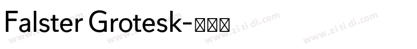 Falster Grotesk字体转换